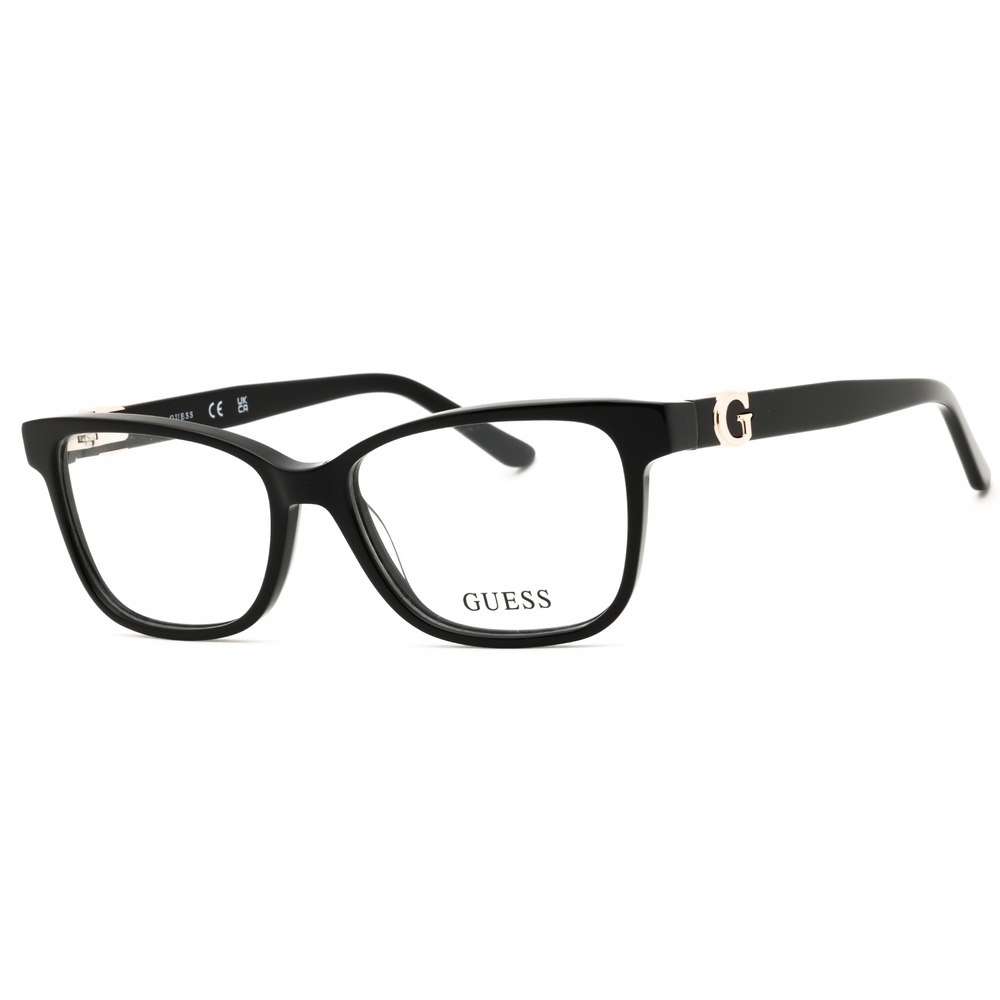 NWT Guess GU50227 Black Rectangle 52mm Eyeglasses